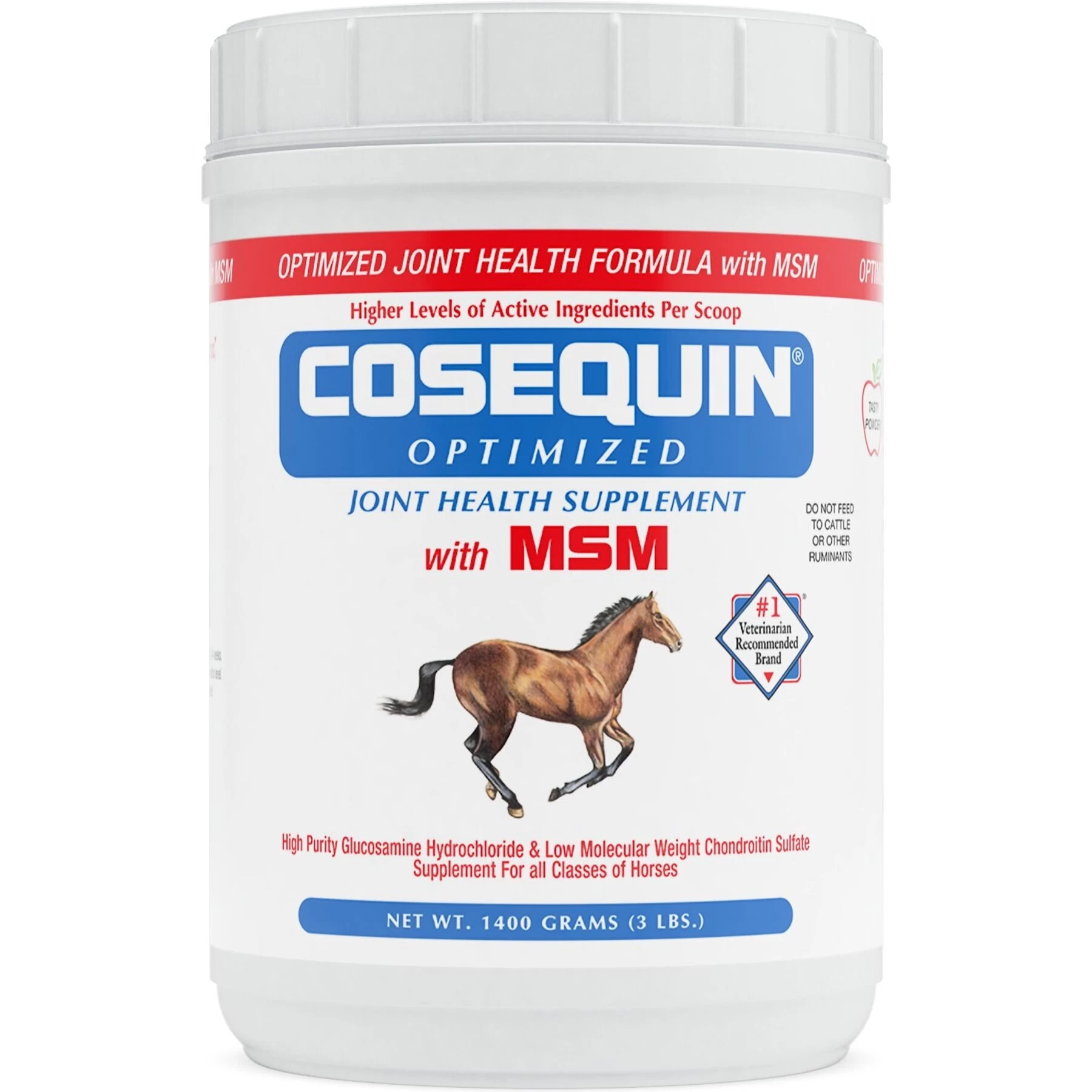 Nutramax Cosequin Optimized With MSM Joint Health Apple Flavor Powder Horse Supplement 1 Nutramax Cosequin Optimized With MSM Joint Health Apple Flavor Powder Horse Supplement