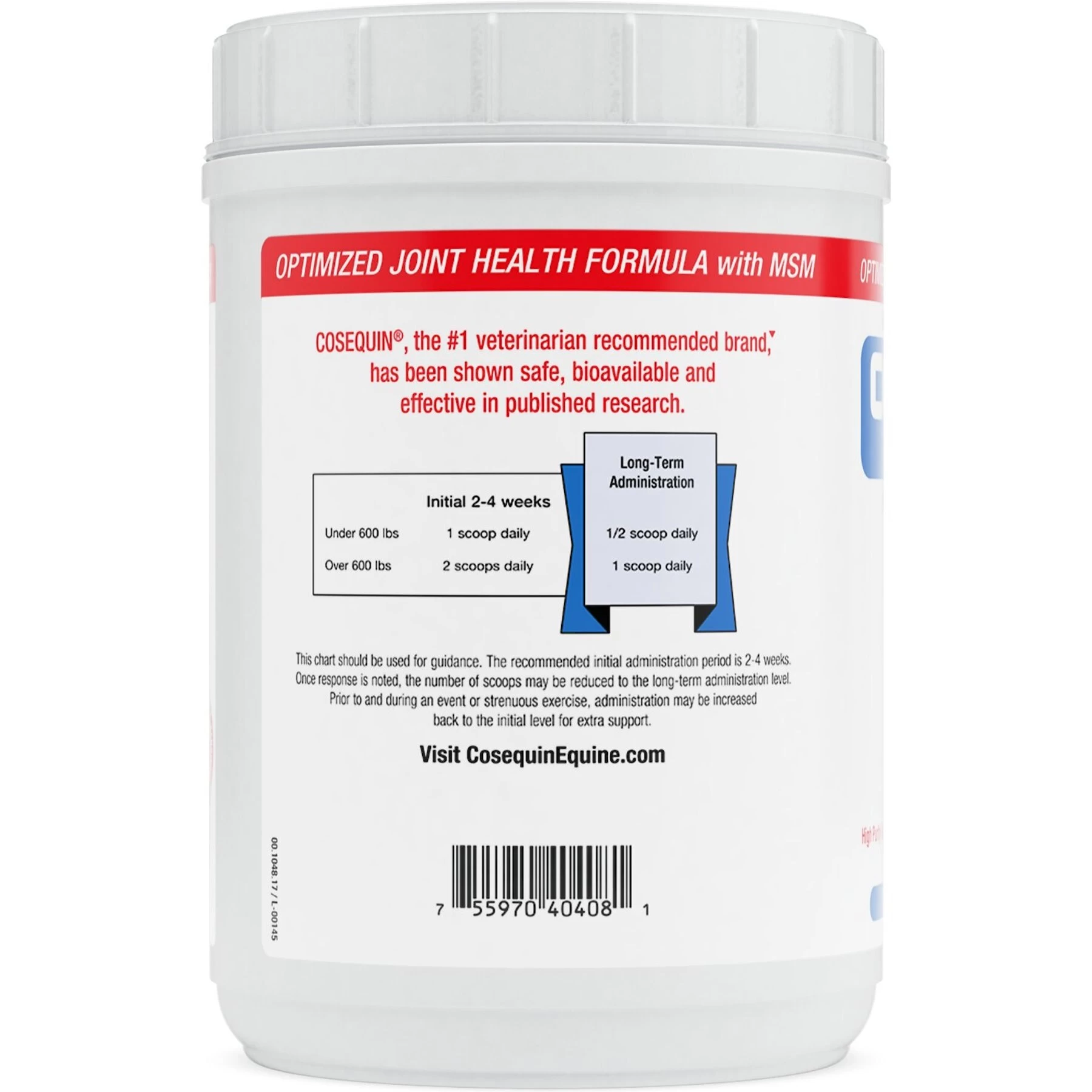 Nutramax Cosequin Optimized With MSM Joint Health Apple Flavor Powder Horse Supplement 2 Nutramax Cosequin Optimized With MSM Joint Health Apple Flavor Powder Horse Supplement - Image 2