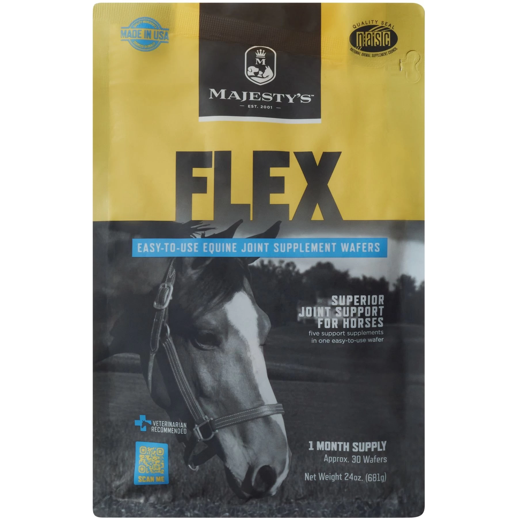 Majesty's Flex Joint Support Wafers Horse Supplement 1 Majesty's Flex Joint Support Wafers Horse Supplement