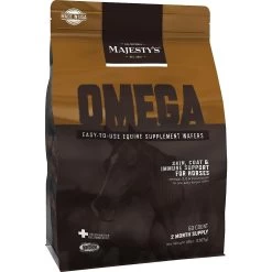 Majesty's Omega Skin, Coat & Immune Support Apple Flavor Wafers Horse Supplement