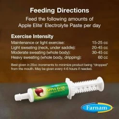 Farnam Apple Elite Electrolyte Paste Apple Flavor Horse Supplement 12 Farnam Apple Elite Electrolyte Paste Apple Flavor Horse Supplement -Horse Supplies Shop 115468 PT3. AC SS1800 V1692209266