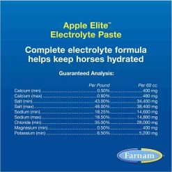 Farnam Apple Elite Electrolyte Paste Apple Flavor Horse Supplement 13 Farnam Apple Elite Electrolyte Paste Apple Flavor Horse Supplement -Horse Supplies Shop 115468 PT4. AC SS1800 V1692212191