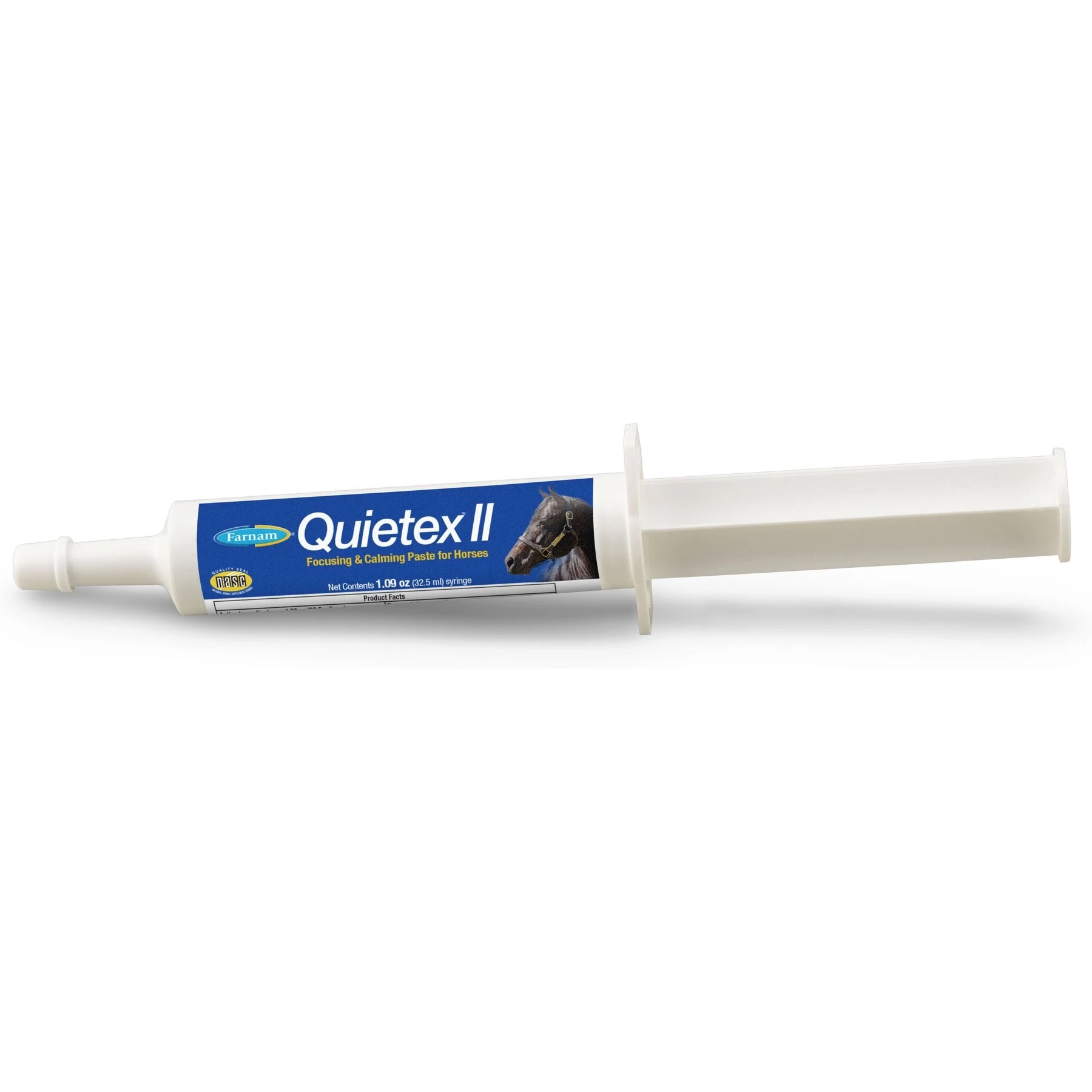 Farnam Quietex Focusing & Calming Paste Horse Supplement, 1.09-mL Syringe 1 Farnam Quietex Focusing & Calming Paste Horse Supplement, 1.09-mL Syringe