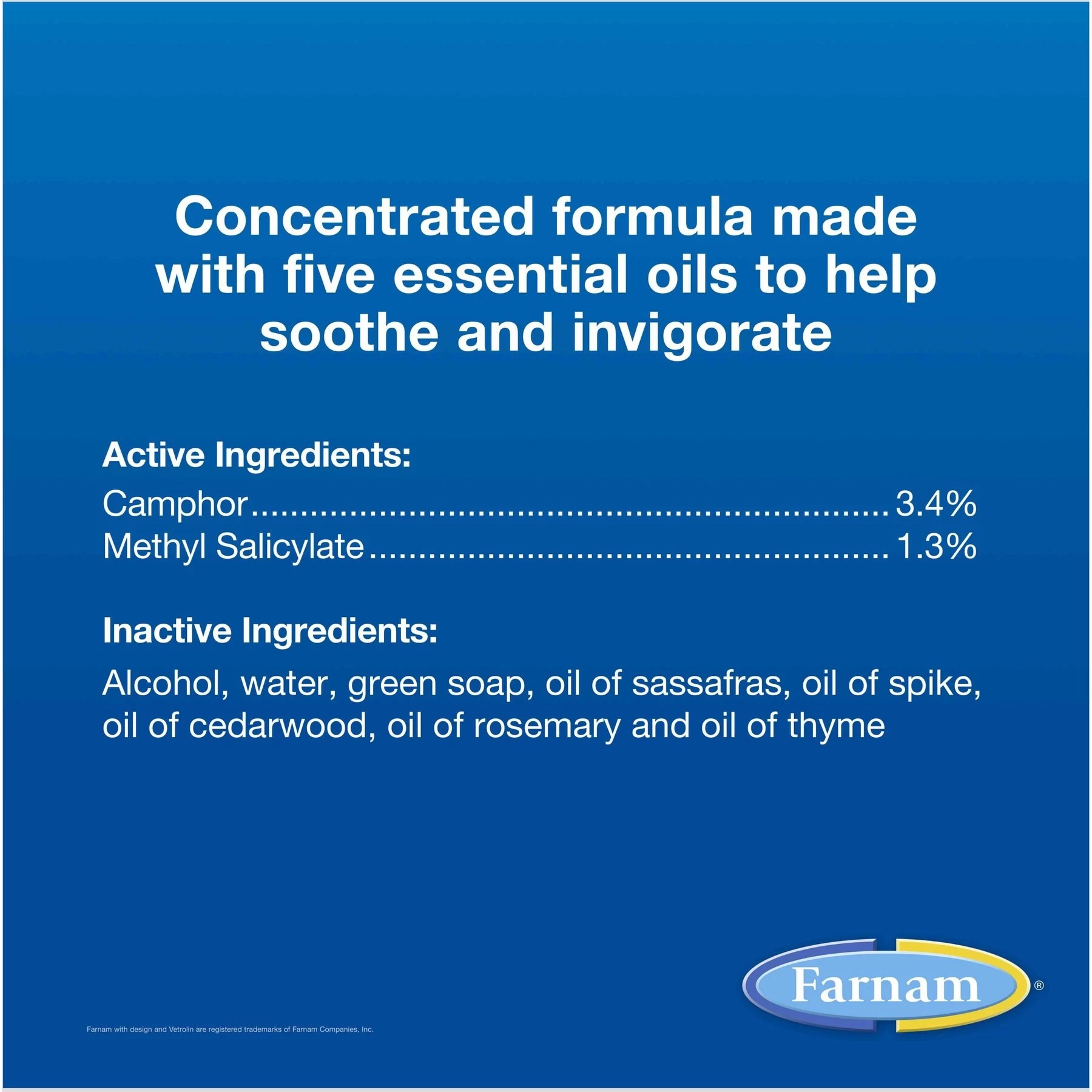 Farnam Vetrolin Sore Muscle & Joint Pain Relief Horse Liniment Concentrate 5 Farnam Vetrolin Sore Muscle & Joint Pain Relief Horse Liniment Concentrate - Image 5