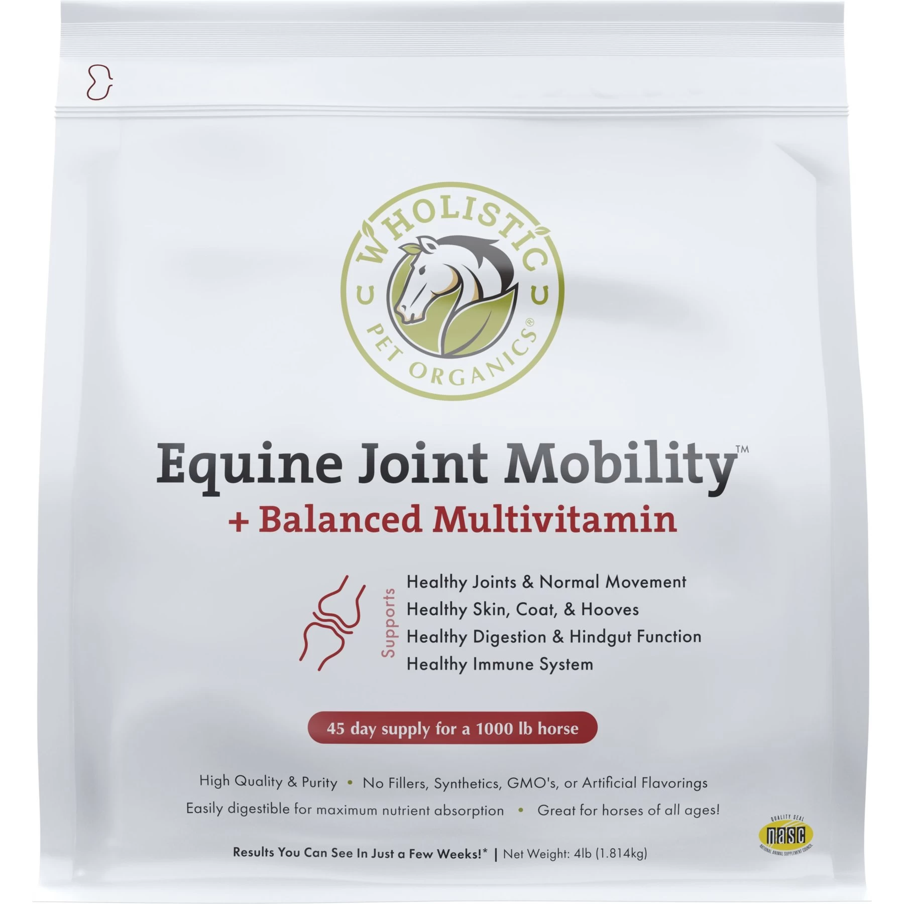 Wholistic Pet Organics Equine Joint Mobility Enhanced Multivitamin With Joint Support For Horses Supplement 4 Wholistic Pet Organics Equine Joint Mobility Enhanced Multivitamin With Joint Support For Horses Supplement - Image 4