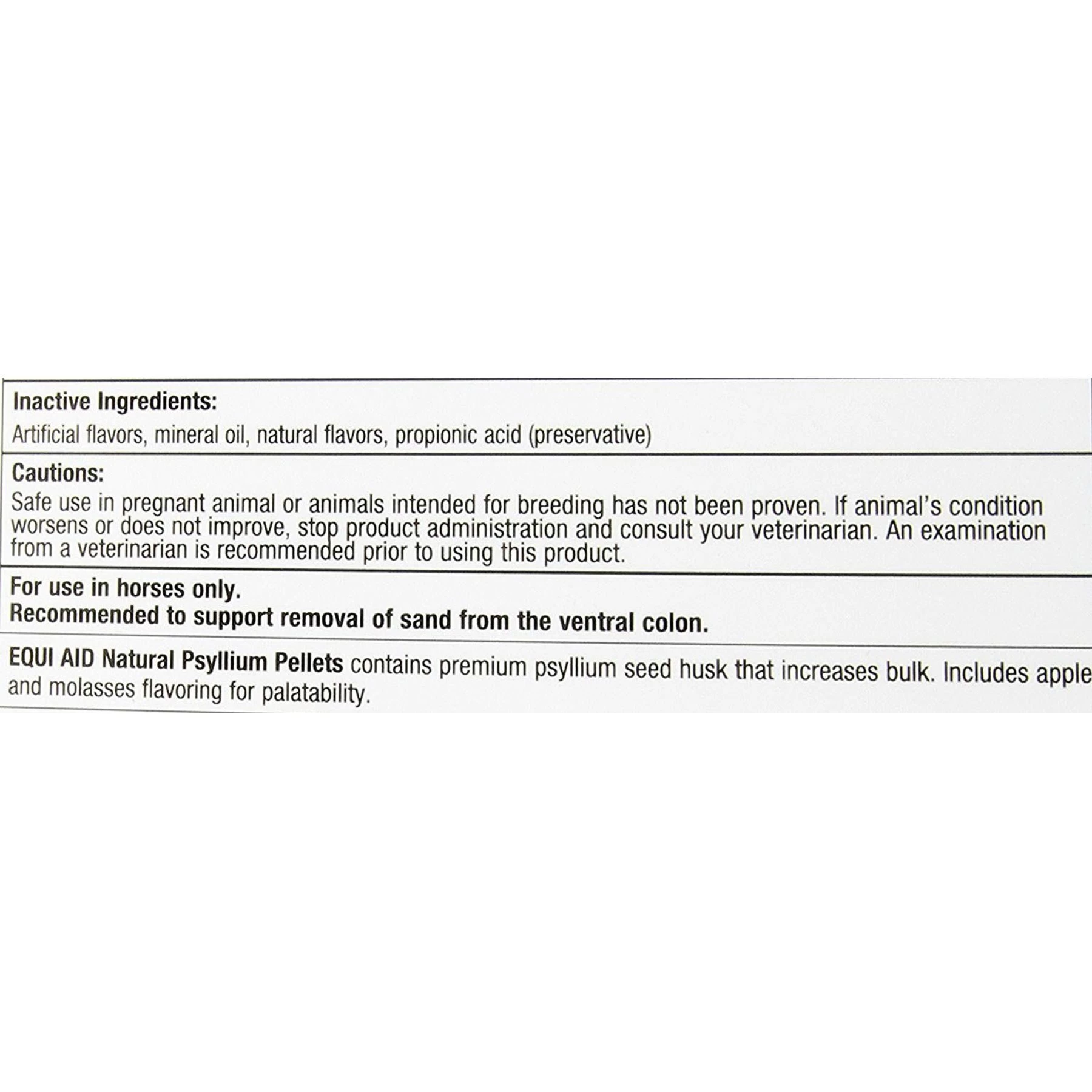 Farnam Equi Aid Natural Psyllium Fiber Pellets Apple/Molasses Flavor Horse Supplement 3 Farnam Equi Aid Natural Psyllium Fiber Pellets Apple/Molasses Flavor Horse Supplement - Image 3
