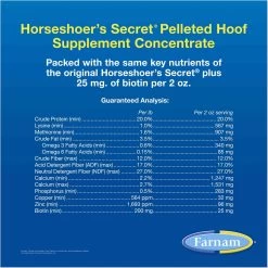 Farnam Horseshoer's Secret Pelleted Hoof Supplement Concentrate, Promotes Healthy Hoof Growth In Horses 13 Farnam Horseshoer's Secret Pelleted Hoof Supplement Concentrate, Promotes Healthy Hoof Growth In Horses -Horse Supplies Shop 165231 PT4. AC SS1800 V1692212539