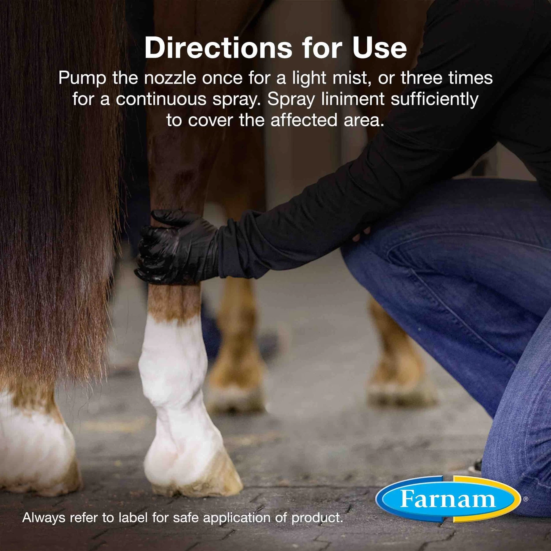 Farnam Vetrolin Sore Muscle & Joint Pain Relief Horse Liniment Spray 4 Farnam Vetrolin Sore Muscle & Joint Pain Relief Horse Liniment Spray - Image 4
