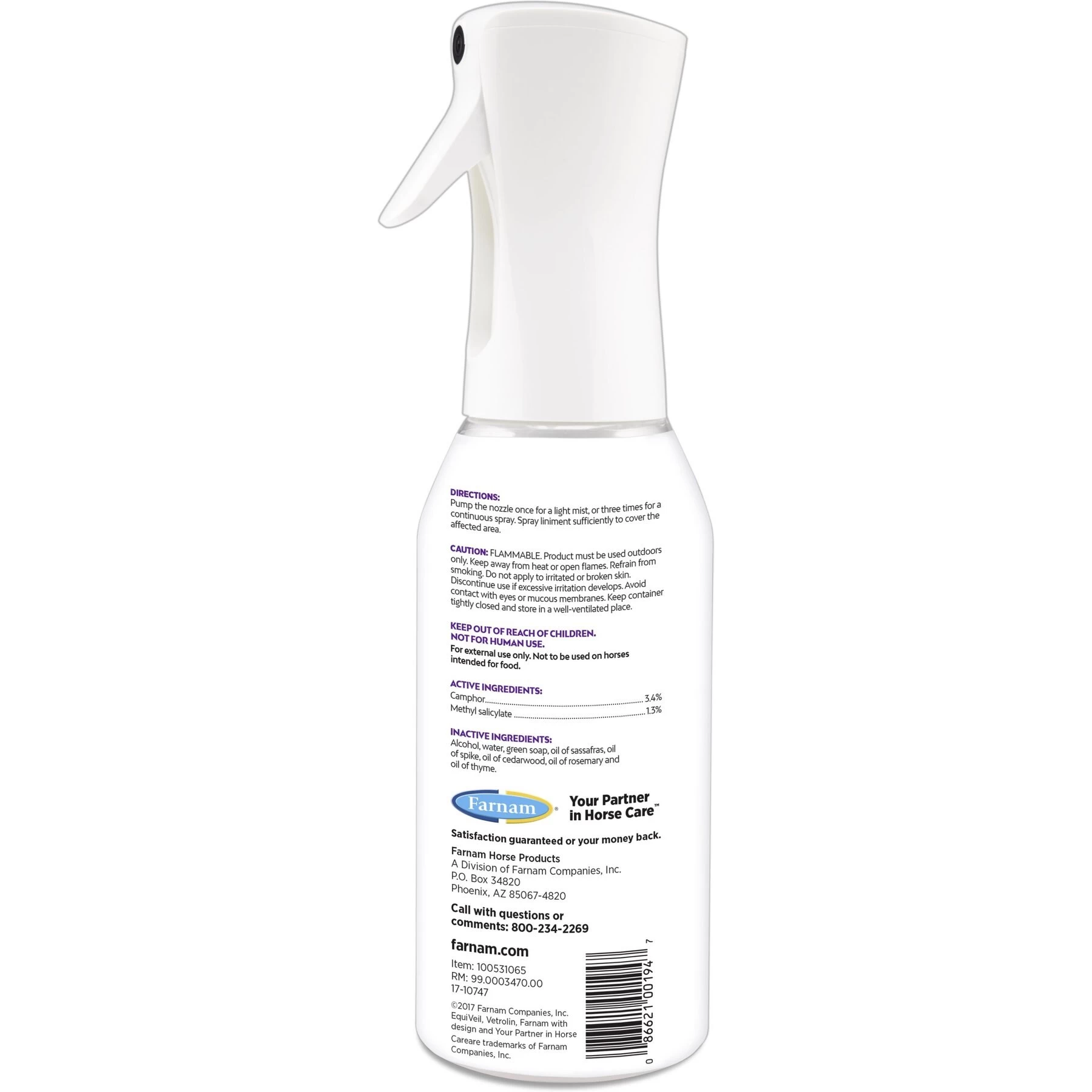 Farnam Vetrolin Sore Muscle & Joint Pain Relief Horse Liniment Spray 9 Farnam Vetrolin Sore Muscle & Joint Pain Relief Horse Liniment Spray - Image 9