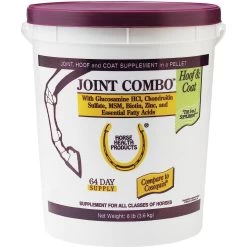 Horse Health Products Joint Combo Hoof & Coat 3-in-1 Apple Flavor Pellets Horse Supplement