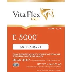 Vita Flex Pro E-5000 Premium Quality Vitamin E Immune Support Granules Horse Supplement, 4-lb Bucket -Horse Supplies Shop 165295 PT8. AC SS1800 V1661830861