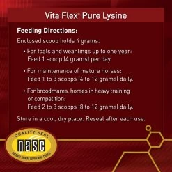Vita Flex Pro Pure Lysine Amino Acid Powder Horse Supplement 151 Day Supply, 4-lb Bucket -Horse Supplies Shop 165308 PT6. AC SS1800 V1644973930