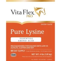 Vita Flex Pro Pure Lysine Amino Acid Powder Horse Supplement 151 Day Supply, 4-lb Bucket -Horse Supplies Shop 165308 PT8. AC SS1800 V1661832139