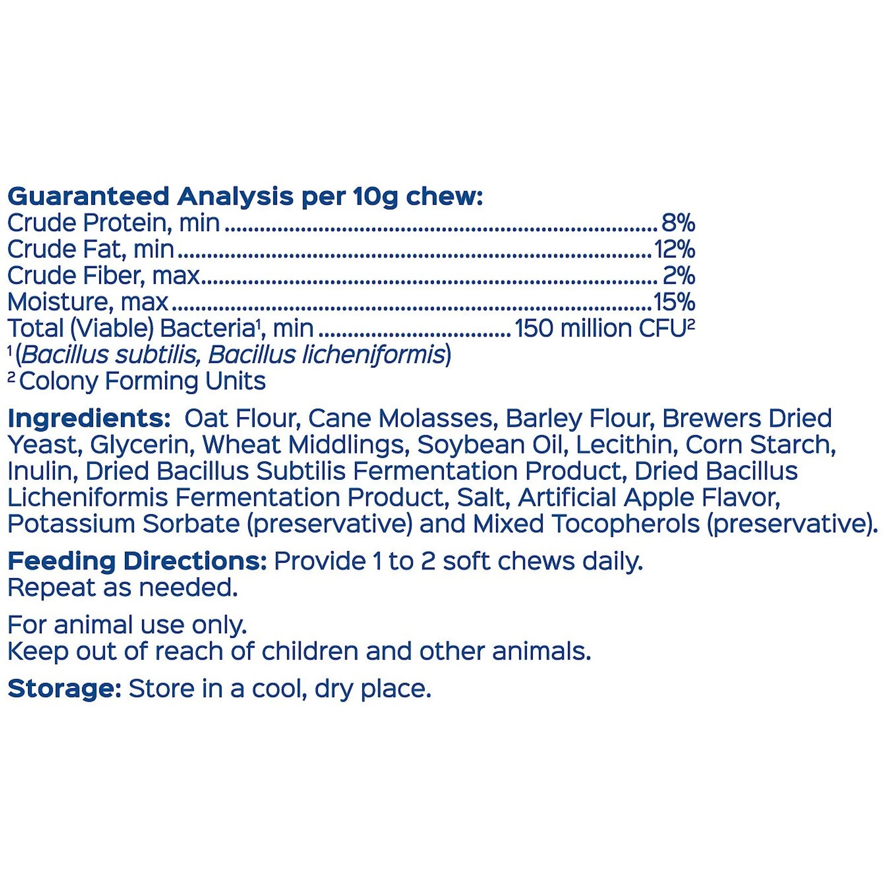 Probios Equine Probiotic Apple Flavor Soft Chew Horse Supplement 3 Probios Equine Probiotic Apple Flavor Soft Chew Horse Supplement - Image 3