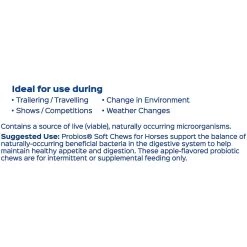 Probios Equine Probiotic Apple Flavor Soft Chew Horse Supplement 7 Probios Equine Probiotic Apple Flavor Soft Chew Horse Supplement -Horse Supplies Shop 169536 PT7. AC SS1800 V1556730772