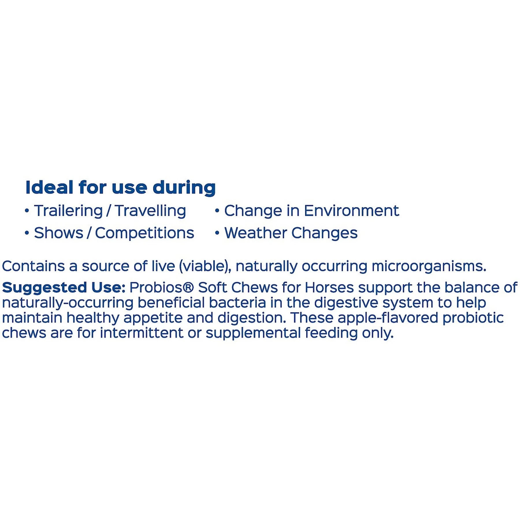 Probios Equine Probiotic Apple Flavor Soft Chew Horse Supplement 4 Probios Equine Probiotic Apple Flavor Soft Chew Horse Supplement - Image 4