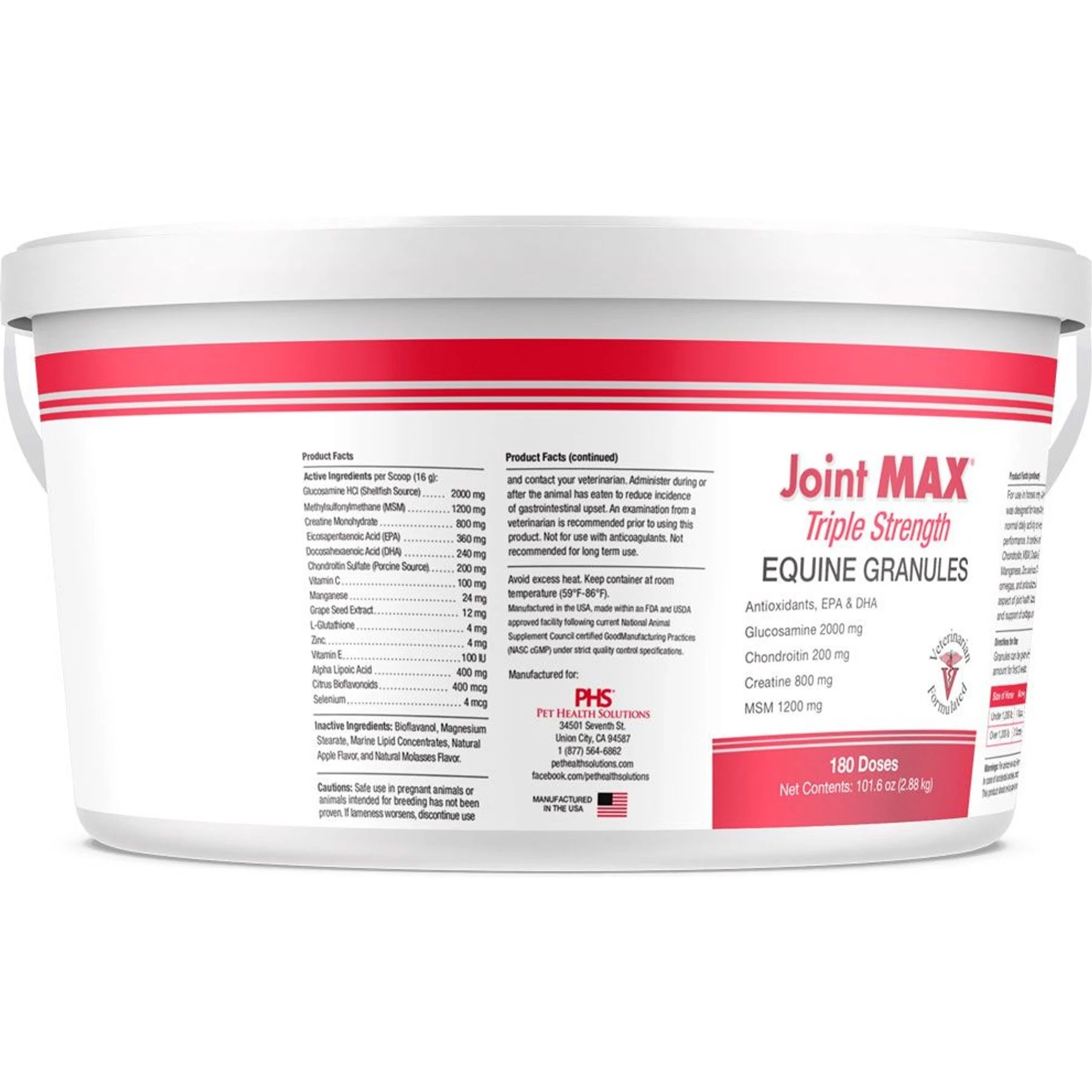 Pet Health Solutions Joint Max Triple Strength Horse Supplement 4 Pet Health Solutions Joint Max Triple Strength Horse Supplement - Image 4
