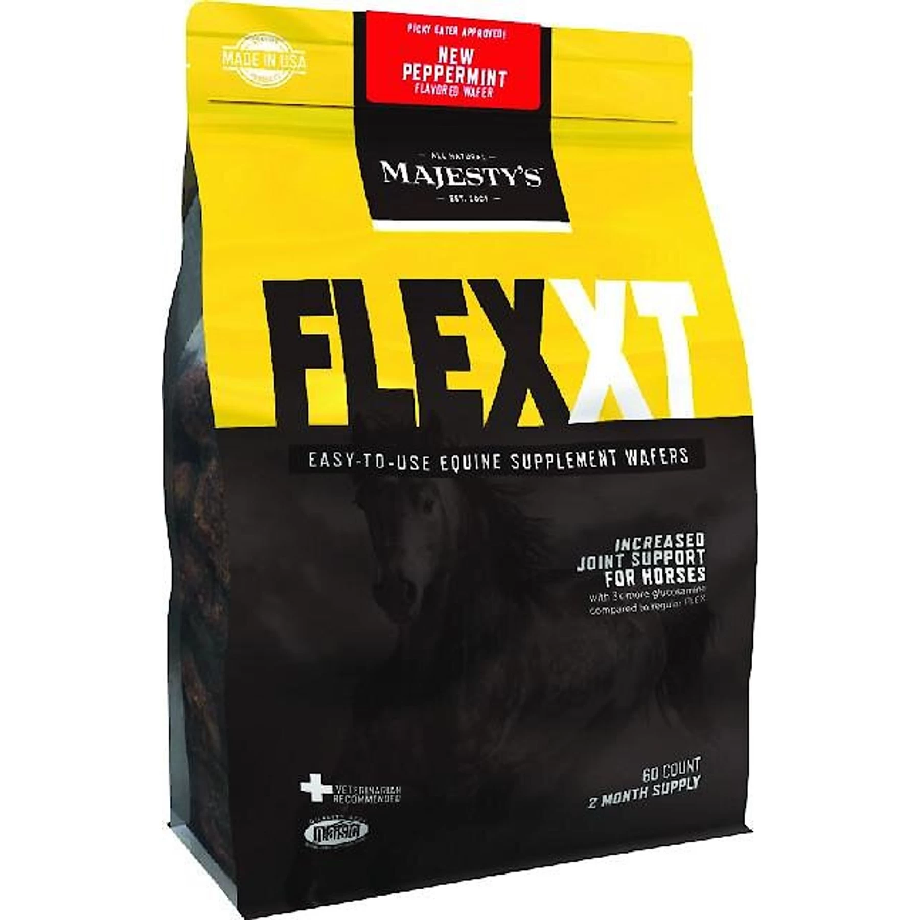 Majesty's Flex XT Joint Support Peppermint Flavor Wafers Horse Supplement 1 Majesty's Flex XT Joint Support Peppermint Flavor Wafers Horse Supplement
