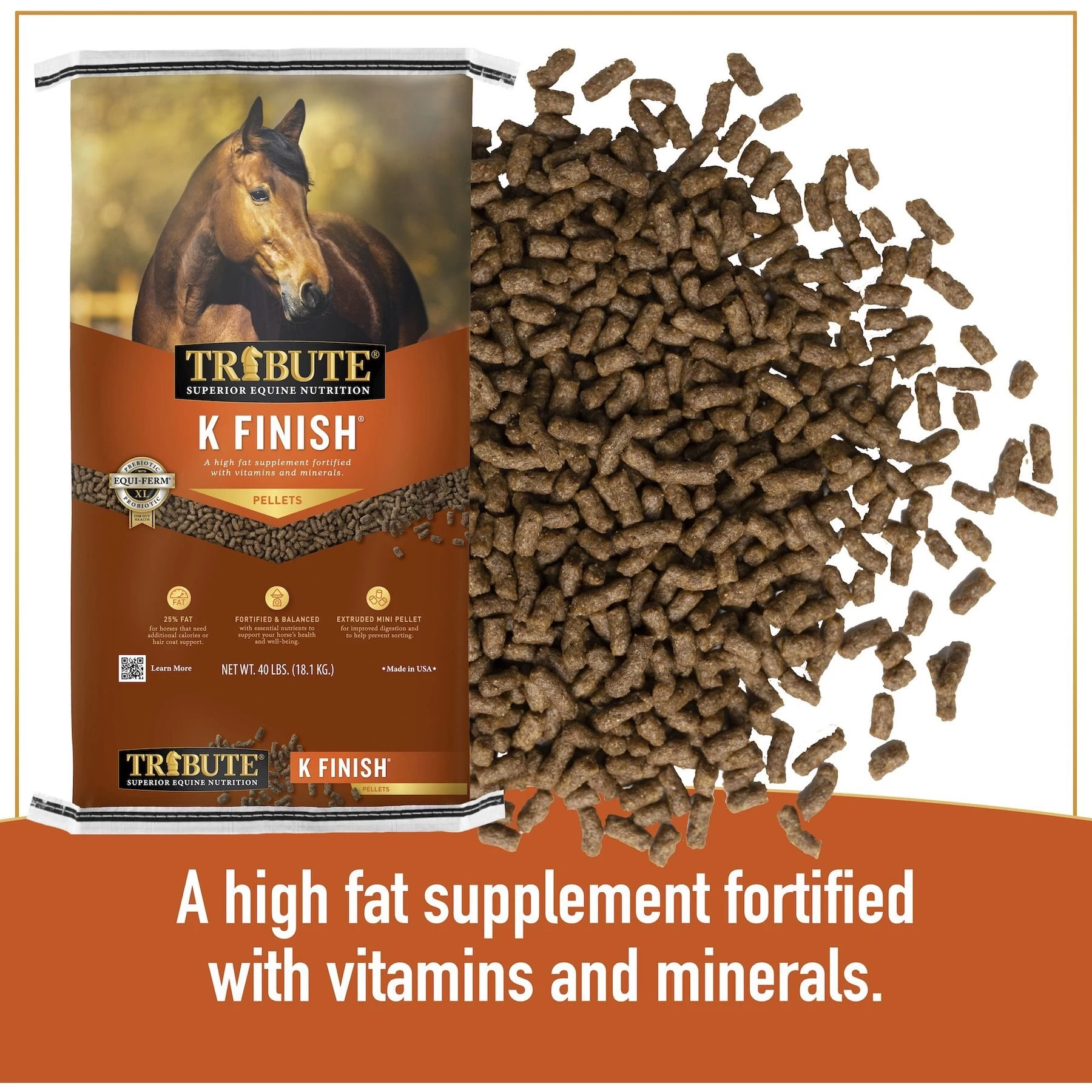 Tribute Equine Nutrition K Finish High Fat Horse Feed 3 Tribute Equine Nutrition K Finish High Fat Horse Feed - Image 3