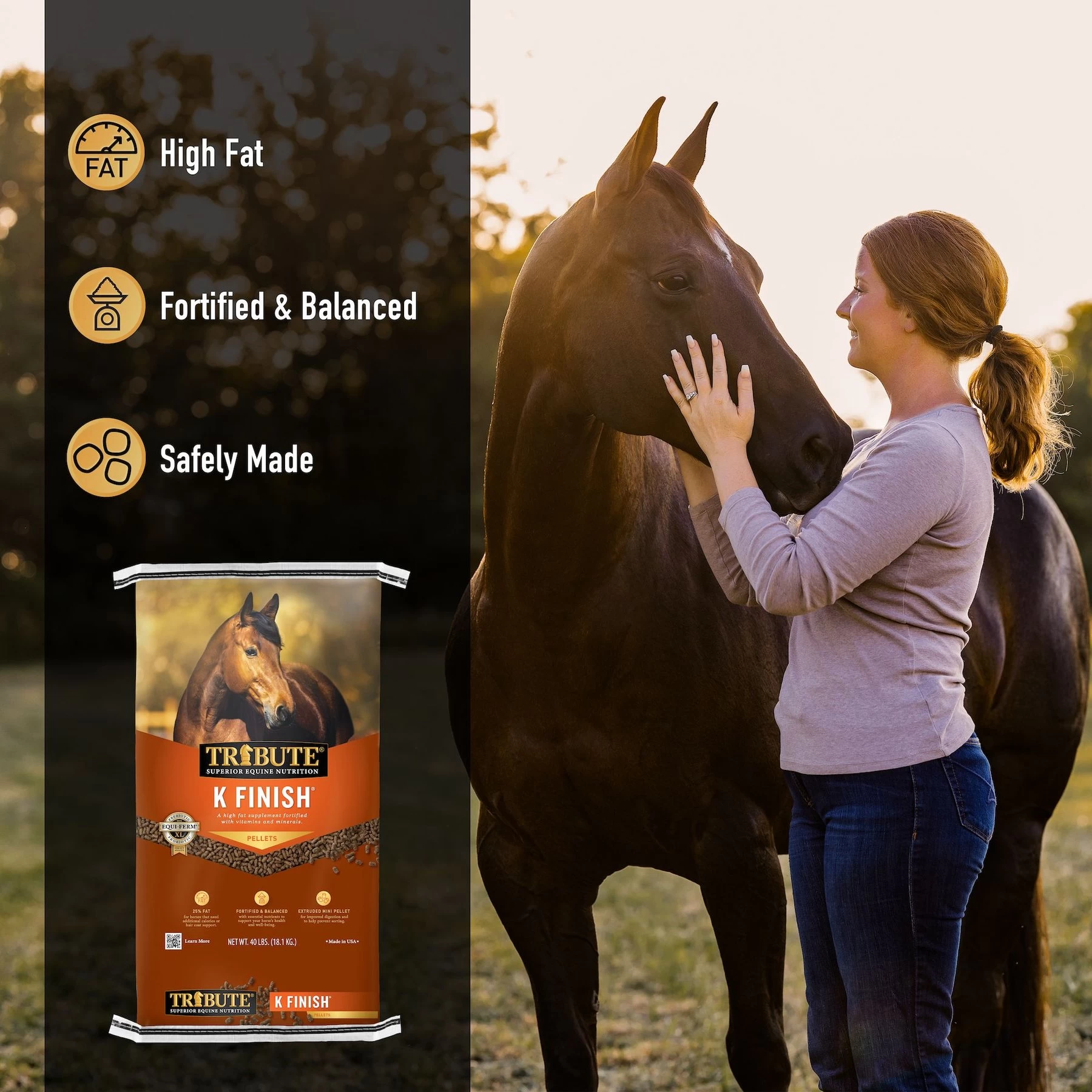 Tribute Equine Nutrition K Finish High Fat Horse Feed 4 Tribute Equine Nutrition K Finish High Fat Horse Feed - Image 4