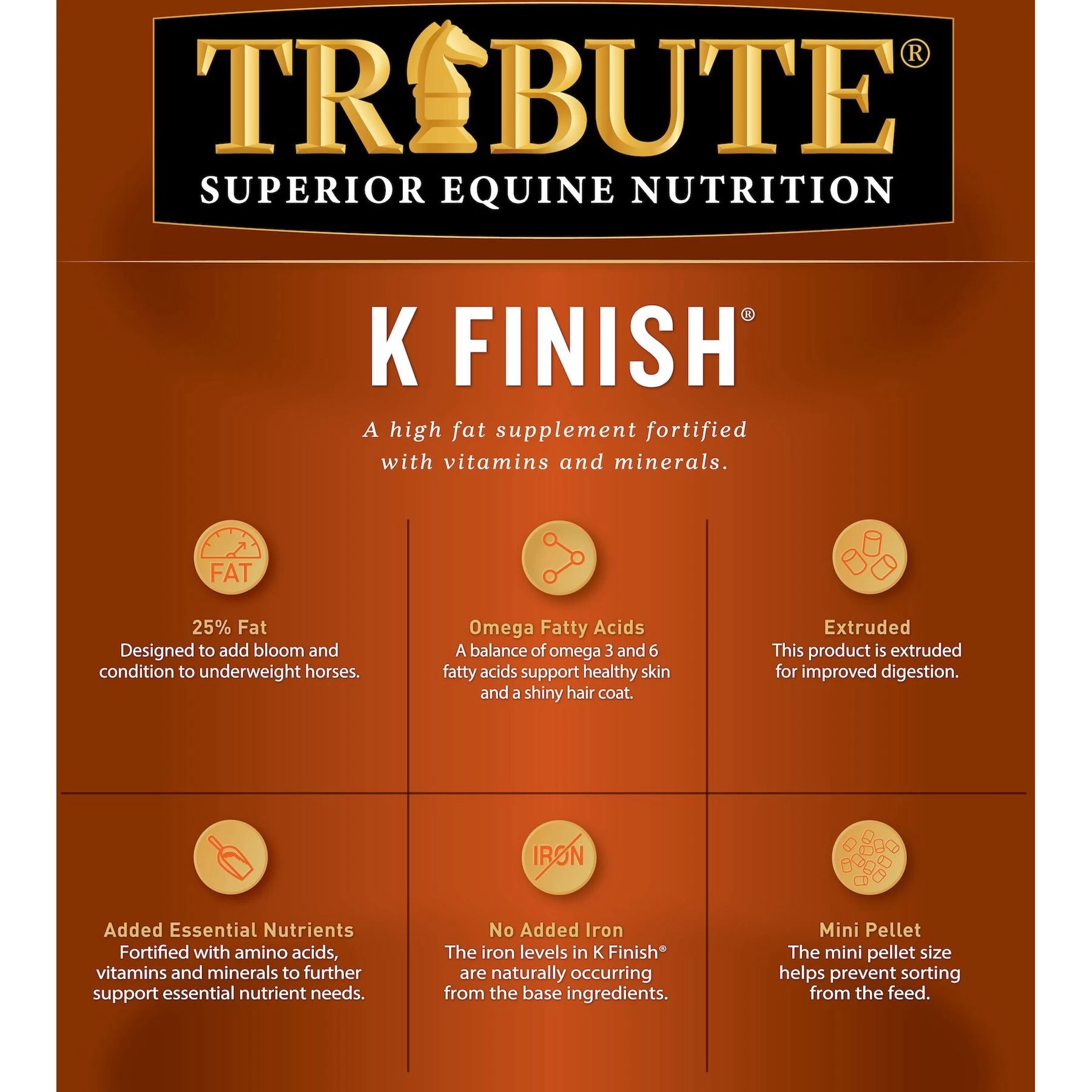Tribute Equine Nutrition K Finish High Fat Horse Feed 5 Tribute Equine Nutrition K Finish High Fat Horse Feed - Image 5