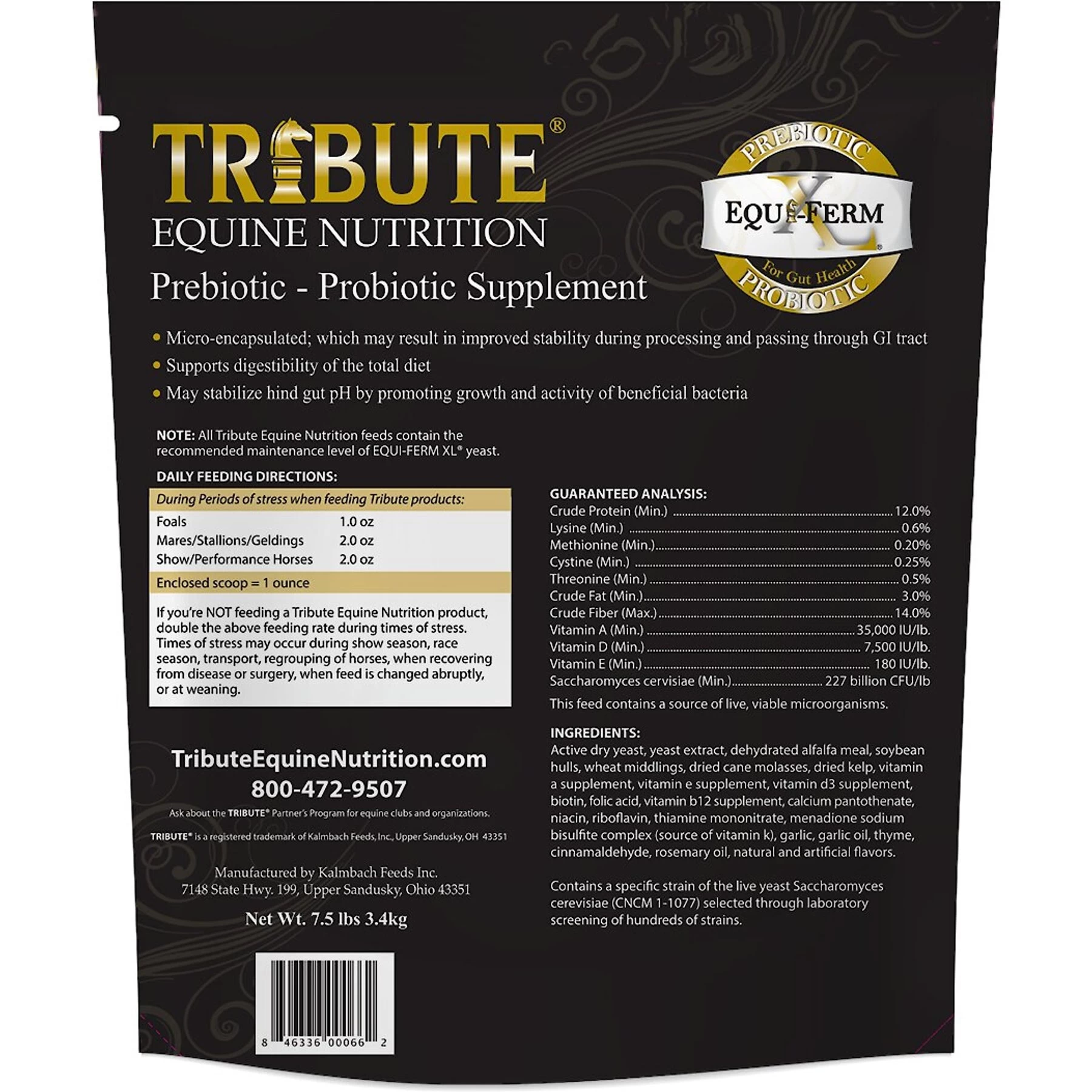 Tribute Equine Nutrition Equi-Ferm X-Large Prebiotic & Probiotic Pellets Horse Supplement 3 Tribute Equine Nutrition Equi-Ferm X-Large Prebiotic & Probiotic Pellets Horse Supplement - Image 3
