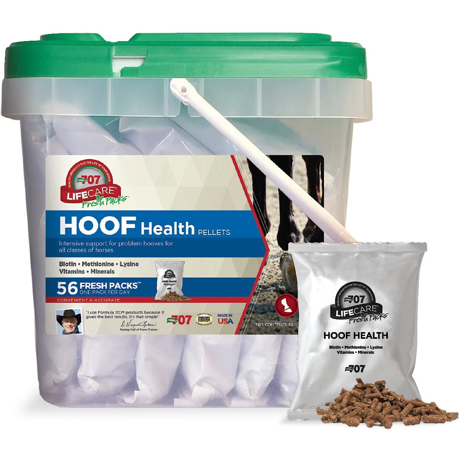 Formula 707 Hoof Health Hay Flavor Pellets Horse Supplement, 56 Count 1 Formula 707 Hoof Health Hay Flavor Pellets Horse Supplement, 56 Count