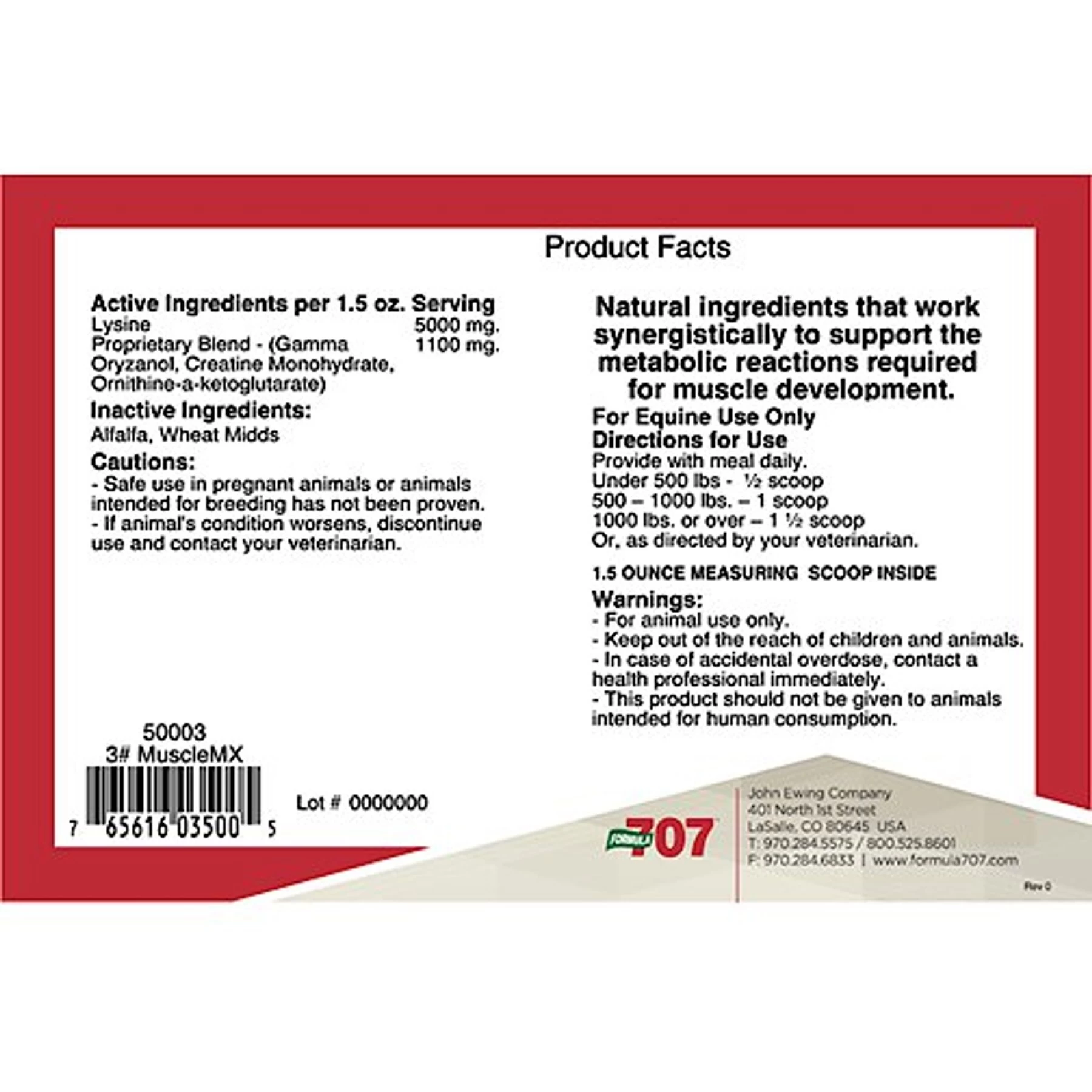 Formula 707 MuscleMx Muscle Care Hay Flavor Pellets Horse Supplement 2 Formula 707 MuscleMx Muscle Care Hay Flavor Pellets Horse Supplement - Image 2