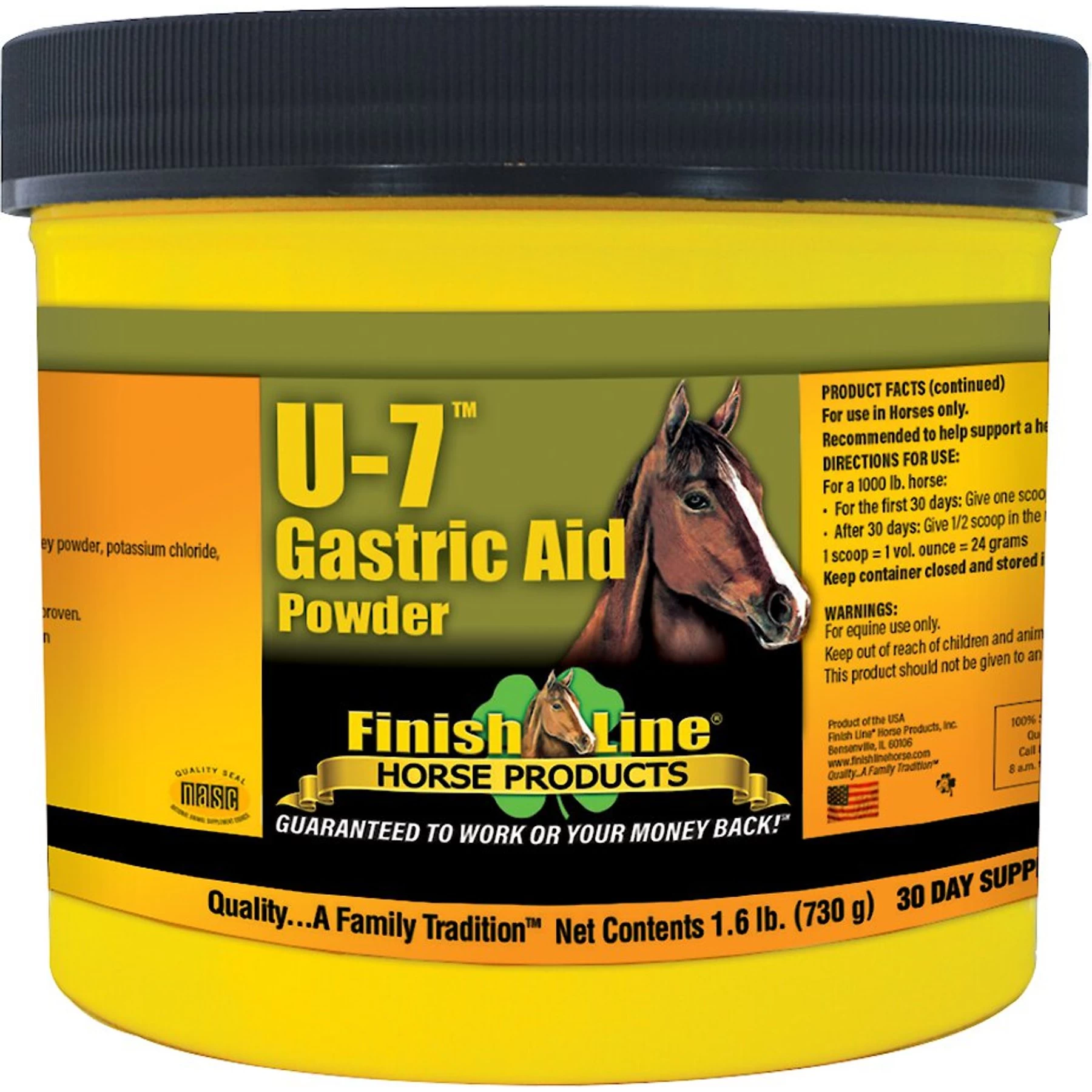 Finish Line U-7 Gastric Aid Powder Horse Supplement 1 Finish Line U-7 Gastric Aid Powder Horse Supplement