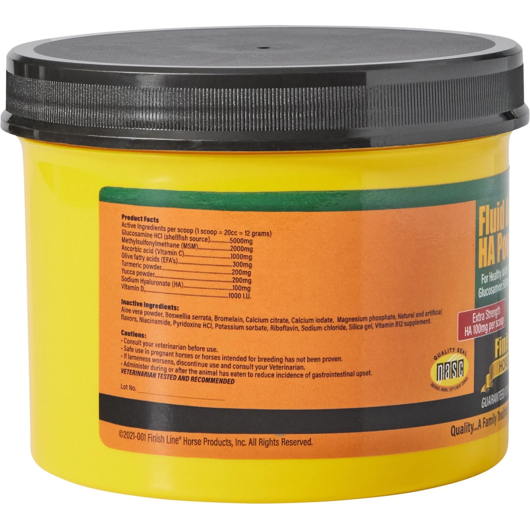 Finish Line Fluid Action Hyaluronic Acid Powder Joint Support Powder Horse Supplement 2 Finish Line Fluid Action Hyaluronic Acid Powder Joint Support Powder Horse Supplement - Image 2