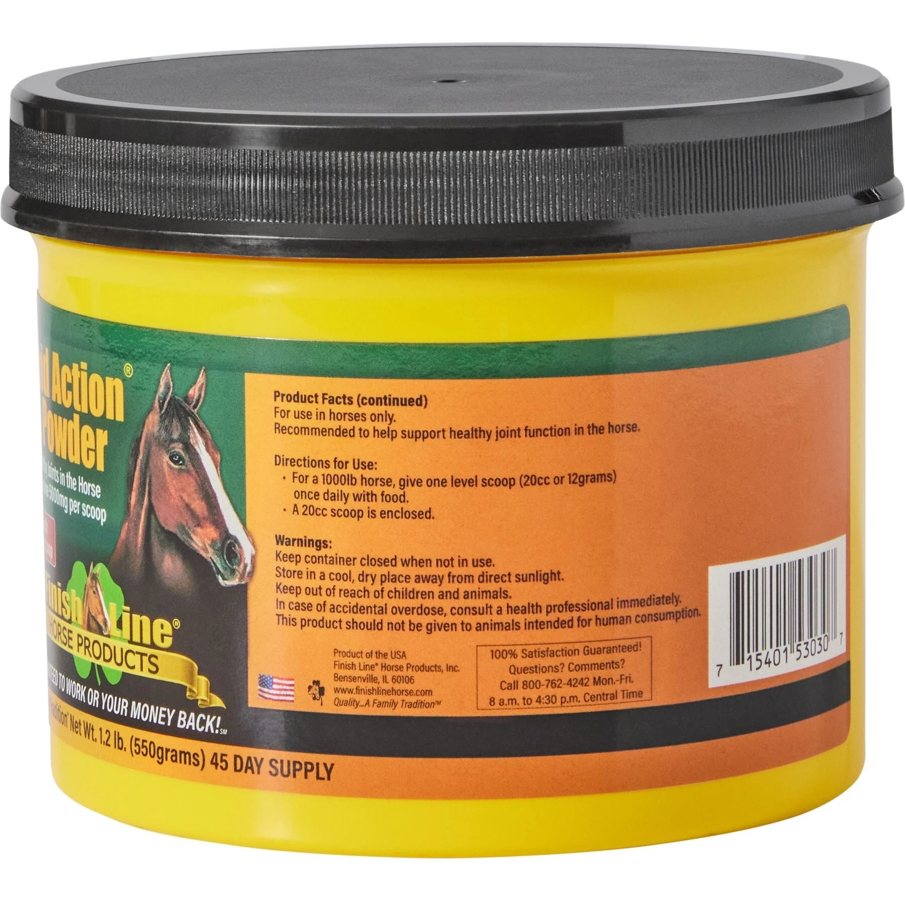 Finish Line Fluid Action Hyaluronic Acid Powder Joint Support Powder Horse Supplement 3 Finish Line Fluid Action Hyaluronic Acid Powder Joint Support Powder Horse Supplement - Image 3