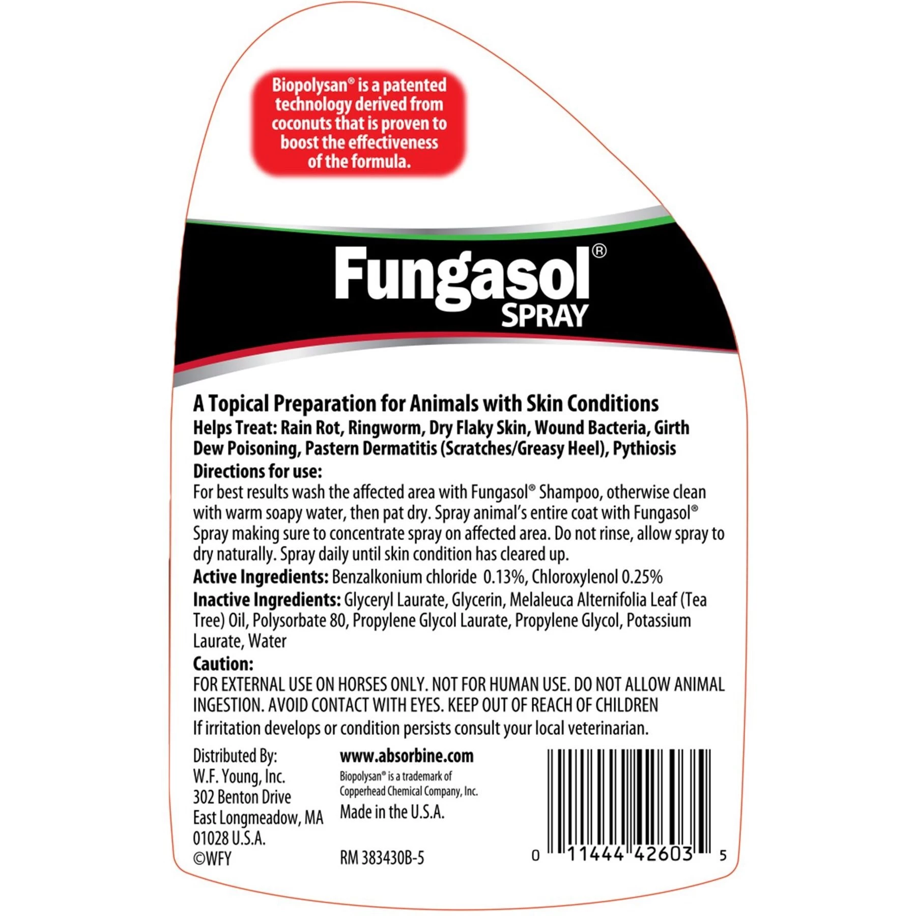 Absorbine Fungasol Fungal Treatment Horse Spray 2 Absorbine Fungasol Fungal Treatment Horse Spray - Image 2