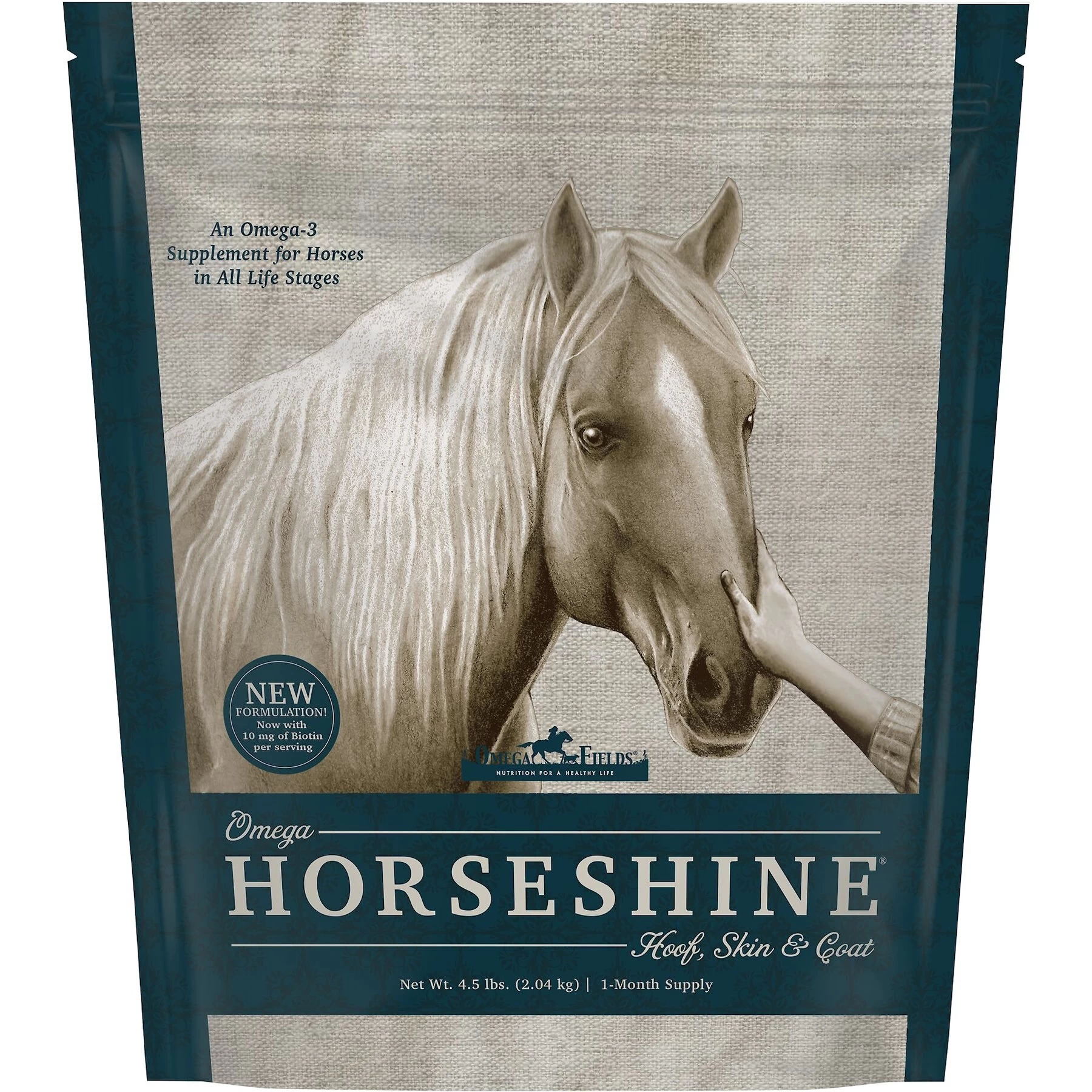 Omega Fields Omega Horseshine Hoof, Skin & Coat Powder Horse Supplement 1 Omega Fields Omega Horseshine Hoof, Skin & Coat Powder Horse Supplement