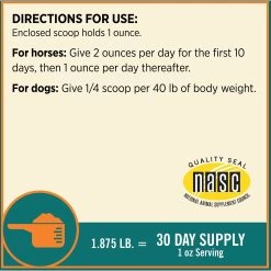Farnam Next Level Joint Pellets Dog & Horse Supplement, 1.875-lb Jar 9 Farnam Next Level Joint Pellets Dog & Horse Supplement, 1.875-lb Jar -Horse Supplies Shop 202470 pt3. AC SS1800 V1569350641