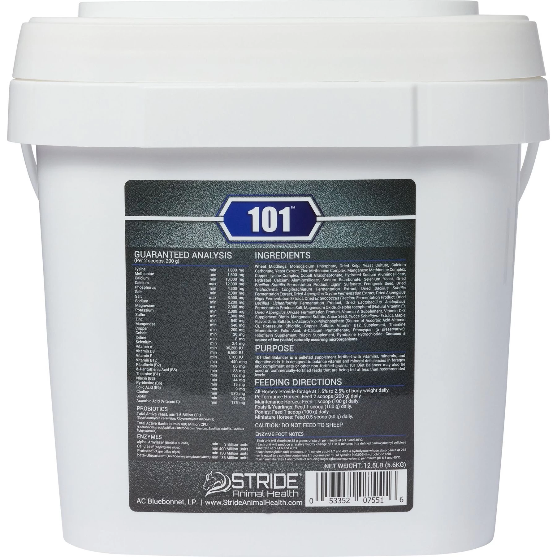 Stride Animal Health 101 Diet Balancer Molasses Flavor Pellets Horse Supplement 2 Stride Animal Health 101 Diet Balancer Molasses Flavor Pellets Horse Supplement - Image 2