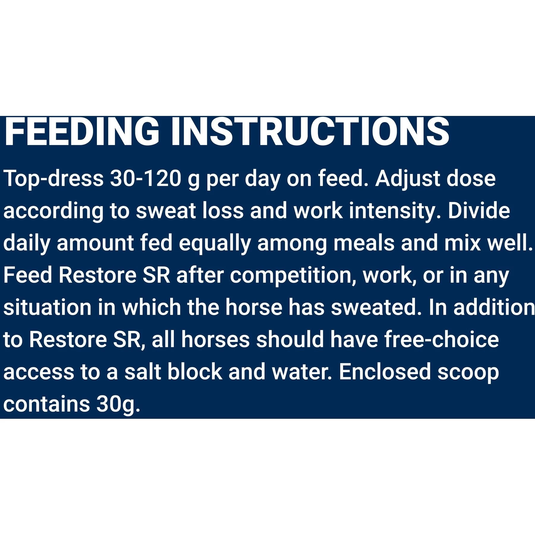 Kentucky Equine Research Restore SR Slow-Release Electrolyte Powder Horse Supplement, 9.9-lb Bucket 3 Kentucky Equine Research Restore SR Slow-Release Electrolyte Powder Horse Supplement, 9.9-lb Bucket - Image 3