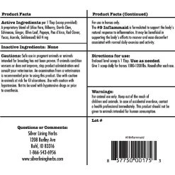 Silver Lining Herbs INFLA-AID Recovery Powder Horse Supplement, 1-lb Bag -Horse Supplies Shop 206394 PT2. AC SS1800 V1601623261