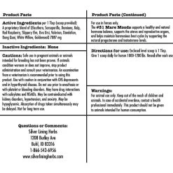Silver Lining Herbs Mare Moods Powder Horse Supplement, 1-lb Bag 3 Silver Lining Herbs Mare Moods Powder Horse Supplement, 1-lb Bag -Horse Supplies Shop 206430 PT2. AC SS1800 V1599931266