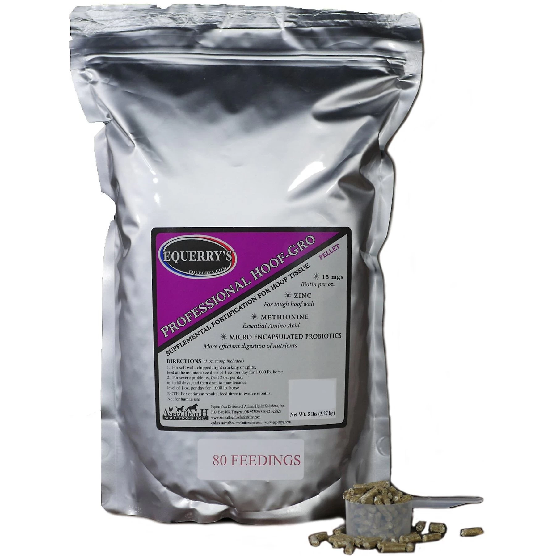 Equerry's Professional Hoof-Gro Pellets Horse Supplement, 5-lb Bag 1 Equerry's Professional Hoof-Gro Pellets Horse Supplement, 5-lb Bag