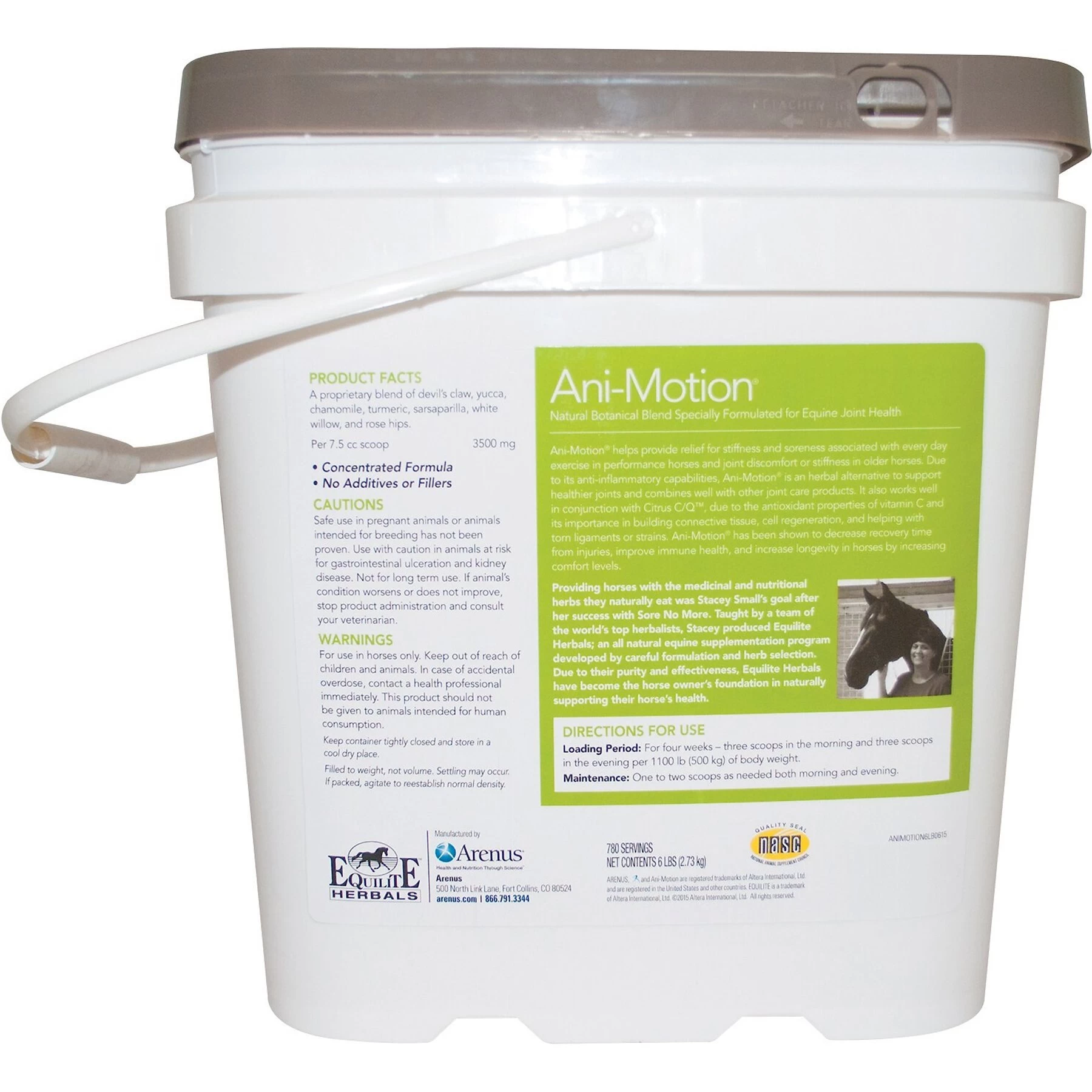Equilite Herbals Ani-Motion Joint Support Powder Horse Supplement 2 Equilite Herbals Ani-Motion Joint Support Powder Horse Supplement - Image 2