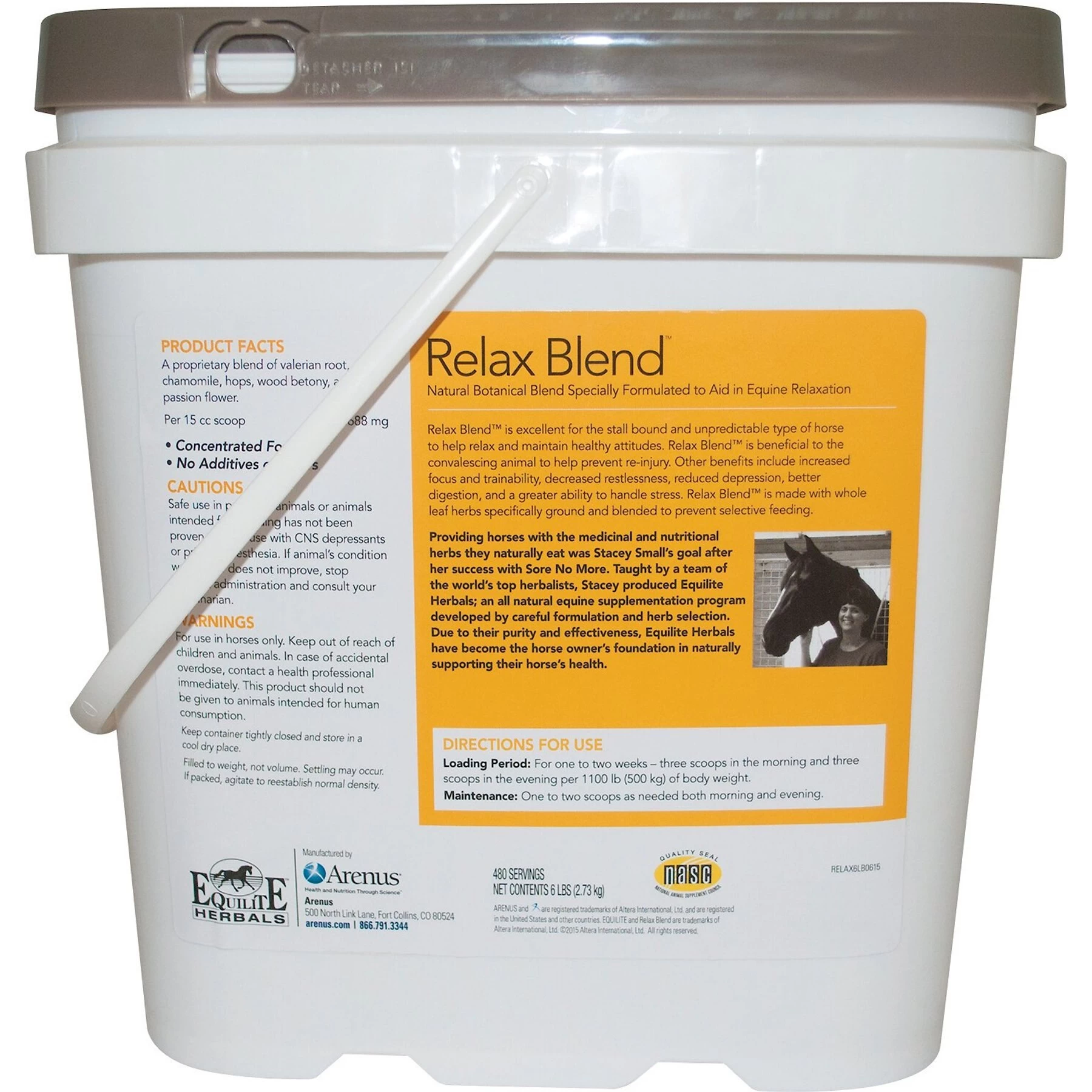 Equilite Herbals Relax Blend Calming Powder Horse Supplement 2 Equilite Herbals Relax Blend Calming Powder Horse Supplement - Image 2