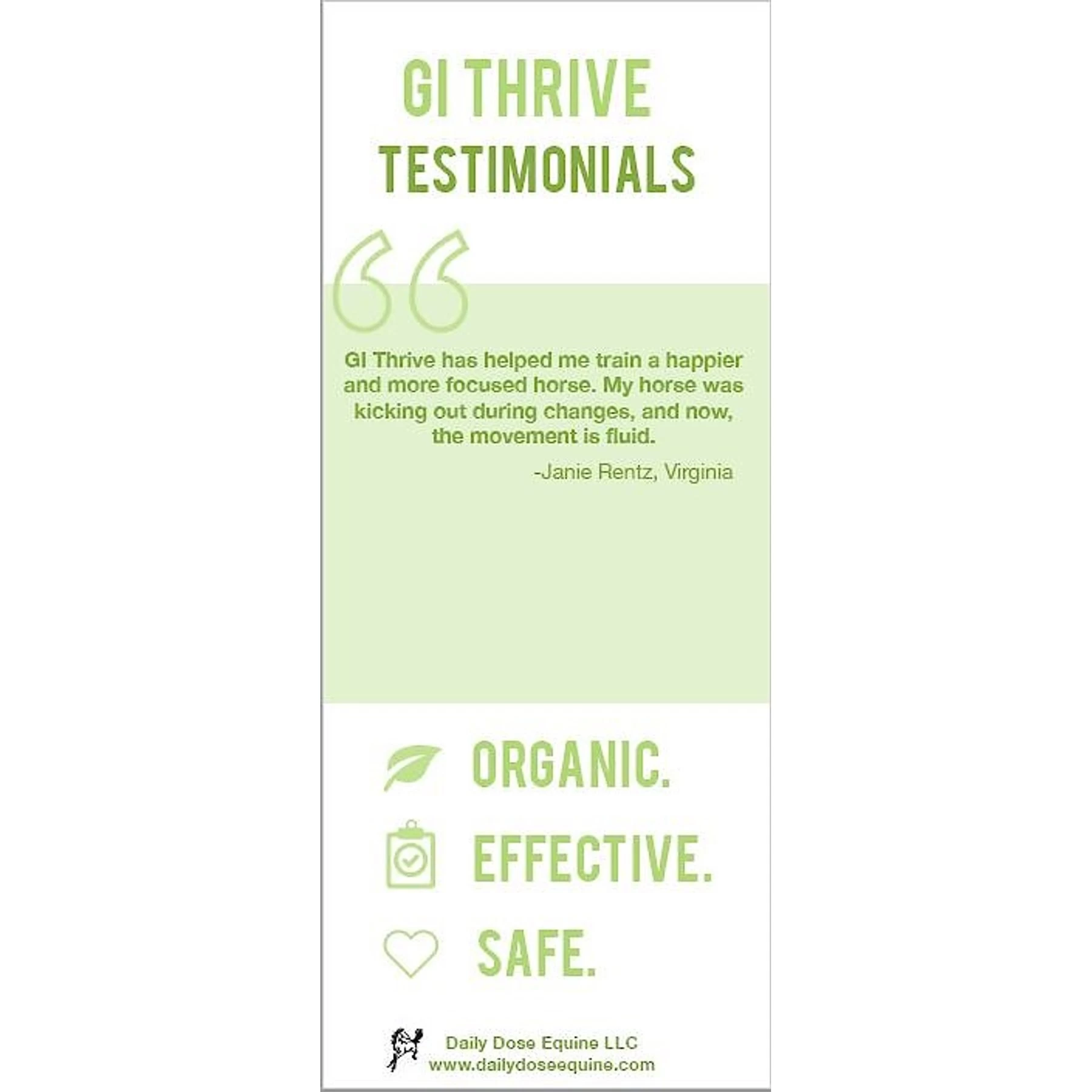 Daily Dose Equine GI Thrive Digestive Conditioner Powder Horse Supplement 4 Daily Dose Equine GI Thrive Digestive Conditioner Powder Horse Supplement - Image 4