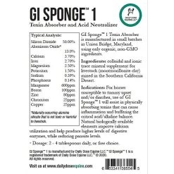 Daily Dose Equine GI Sponge 1 Toxin Absorber & Acid Neutralizer Powder Horse Supplement, 6-lb Bucket -Horse Supplies Shop 208398 PT2. AC SS1800 V1595253653