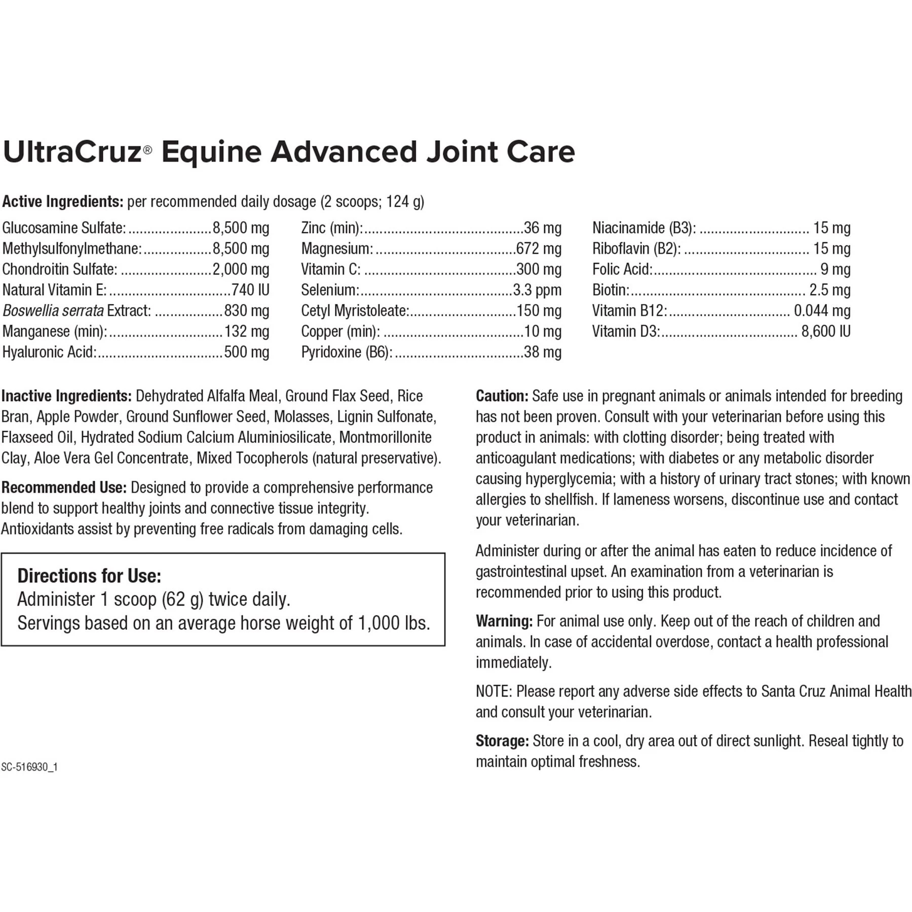 UltraCruz Advanced Joint Care Pellets Horse Supplement 2 UltraCruz Advanced Joint Care Pellets Horse Supplement - Image 2