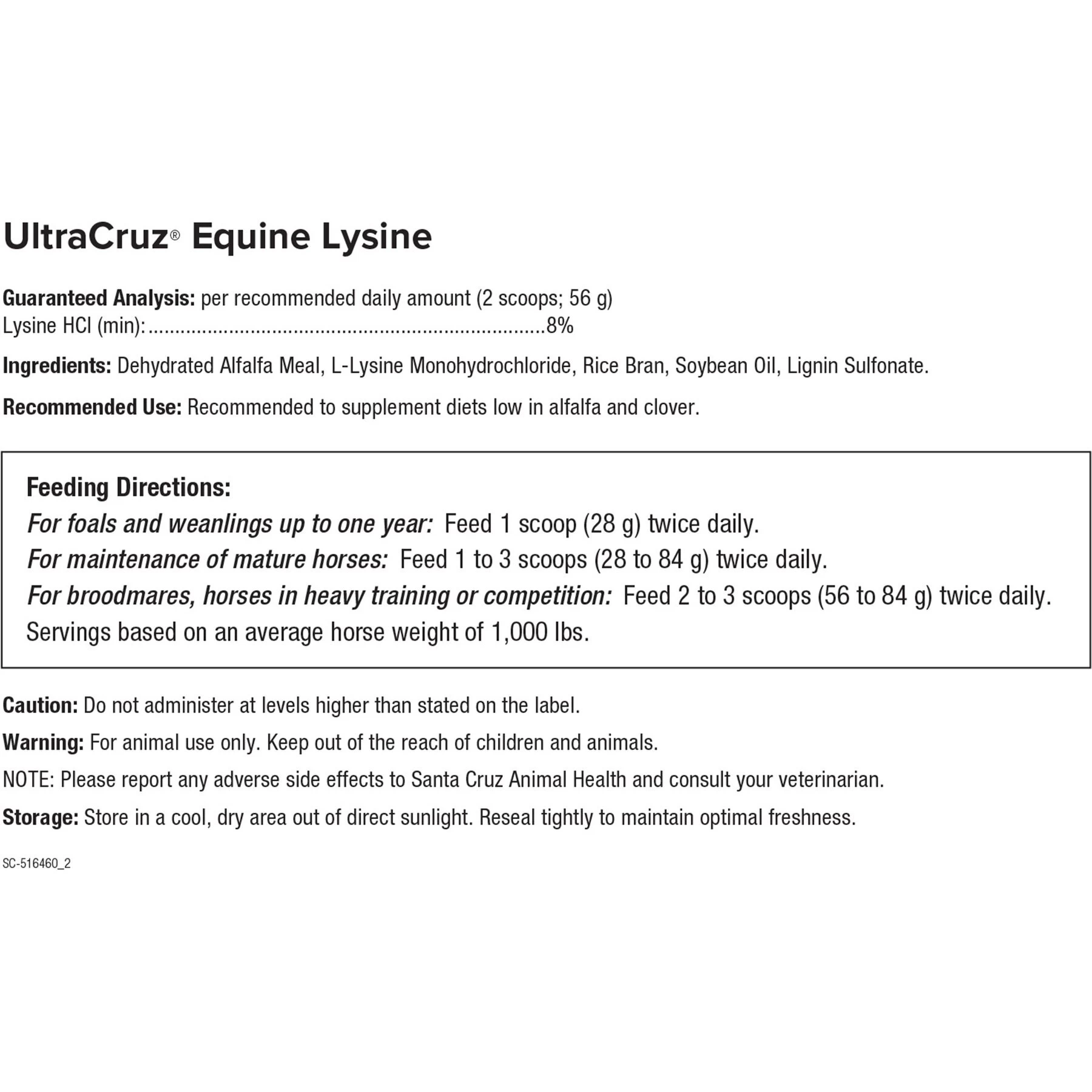 UltraCruz Equine Lysine Muscle, Coat & Hoof Care Pellets Horse Supplement 2 UltraCruz Equine Lysine Muscle, Coat & Hoof Care Pellets Horse Supplement - Image 2