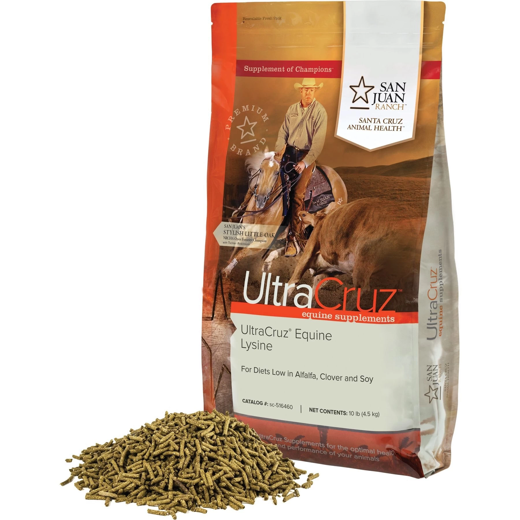 UltraCruz Equine Lysine Muscle, Coat & Hoof Care Pellets Horse Supplement 3 UltraCruz Equine Lysine Muscle, Coat & Hoof Care Pellets Horse Supplement - Image 3