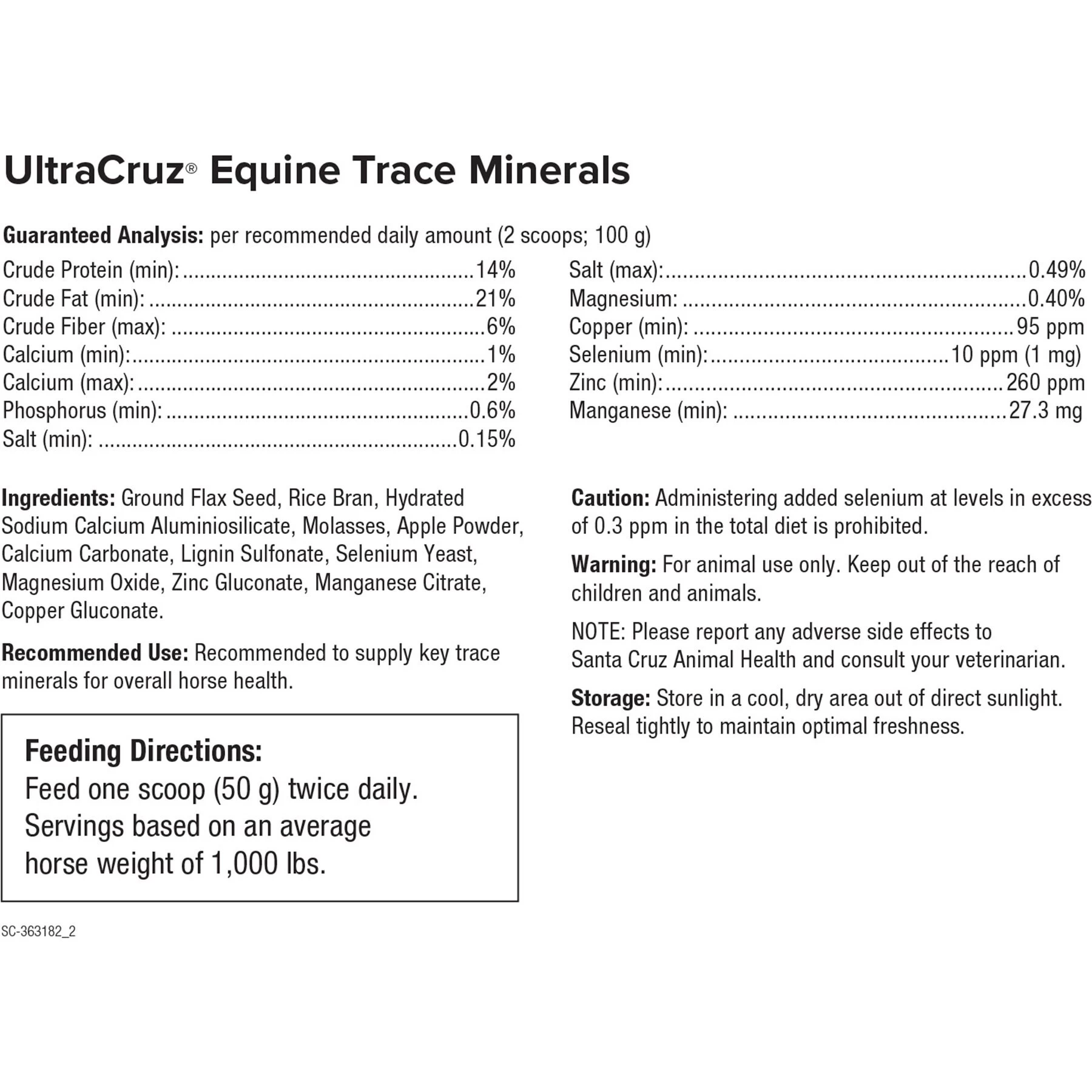 UltraCruz Trace Minerals Nutritional Pellets Horse Supplement 4 UltraCruz Trace Minerals Nutritional Pellets Horse Supplement - Image 4