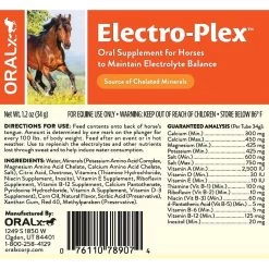 Oralx Electro-Plex Electolyte Recovery Paste Horse Supplement, 1.2-oz Syringe 3 Oralx Electro-Plex Electolyte Recovery Paste Horse Supplement, 1.2-oz Syringe -Horse Supplies Shop 212006 PT1. AC SS1800 V1575308282