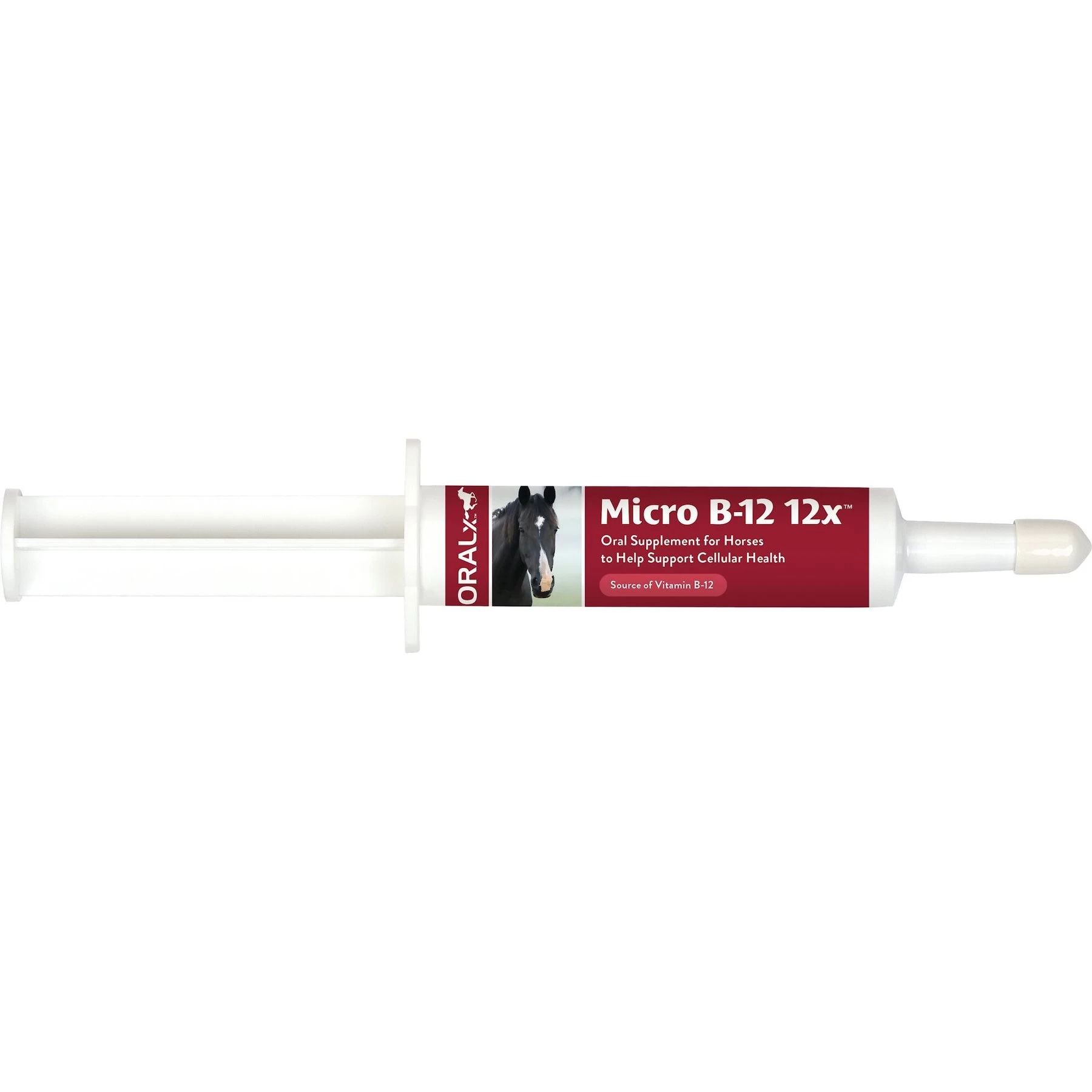 Oralx Micro B-12 12x Nervous System Support Gel Horse Supplement, 1.2-oz Syringe 1 Oralx Micro B-12 12x Nervous System Support Gel Horse Supplement, 1.2-oz Syringe