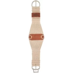 Weaver Leather Smart Cinch Natural Blend 27 Strand Roper & Roll Snug Horse Cinch Buckle